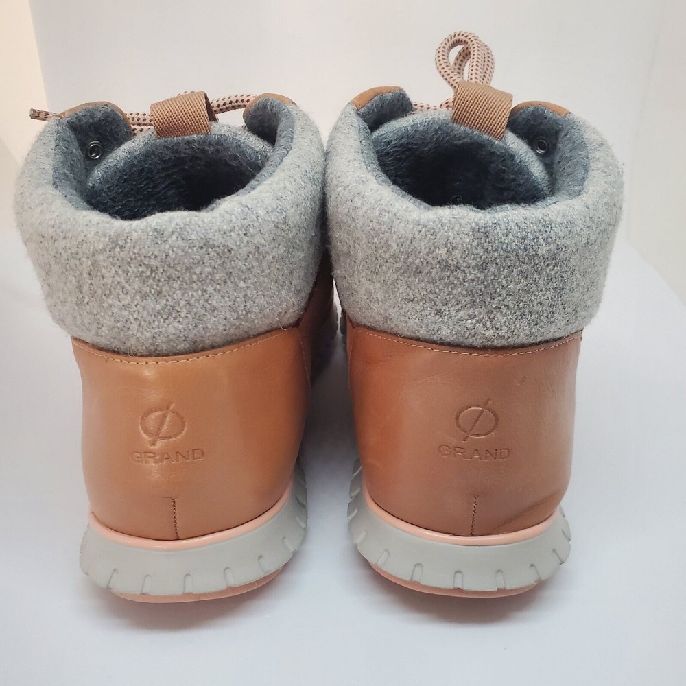 Cole Haan Zerogrand Omni Hiker Waterproof Birch Beige Fleece Lined 7.5B Nice - Picture 5 of 9